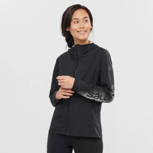 Black Salomon Bonatti Waterproof Women's Shell Jackets | PH 94063J